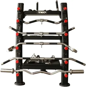 16 Cable Attachments and Stand for Functional Trainer Cable Machine Gym Equipment | LAT Bar, Curl Bar, Hammer Rope, Tricep Rope, Ankle Strap and More