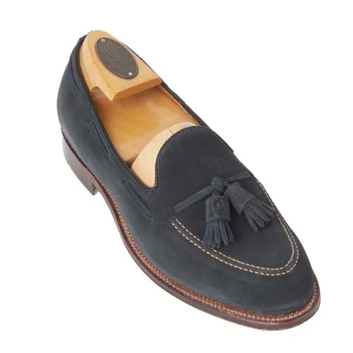 36205 - Tassel Loafer in Navy Blue Suede