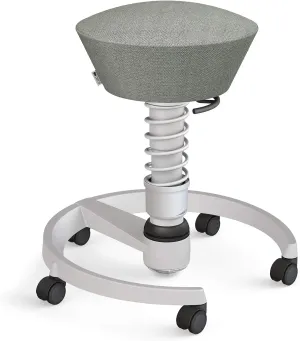 aeris Swopper Air New Edition Ergonomic Stool with castors - Dynamic Office Chair for a Healthy Back - Office Stool and seat Trainer - 17.7-23.2" Spring strut Type Standard
