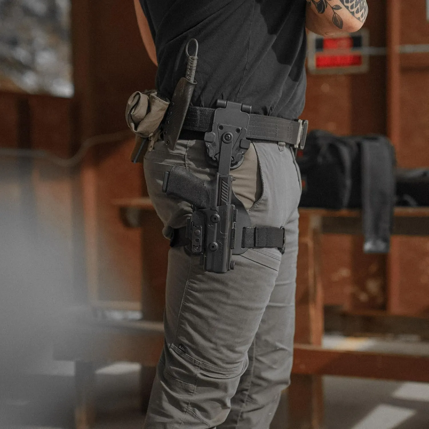 Alien Gear ShapeShift Drop Leg Holster - Precision Fit, Easy Adjustment, Ultimate Comfort, Thigh Holster for Men & Women, Range and Tactical Applications, Versatile Carry Options, Made in USA