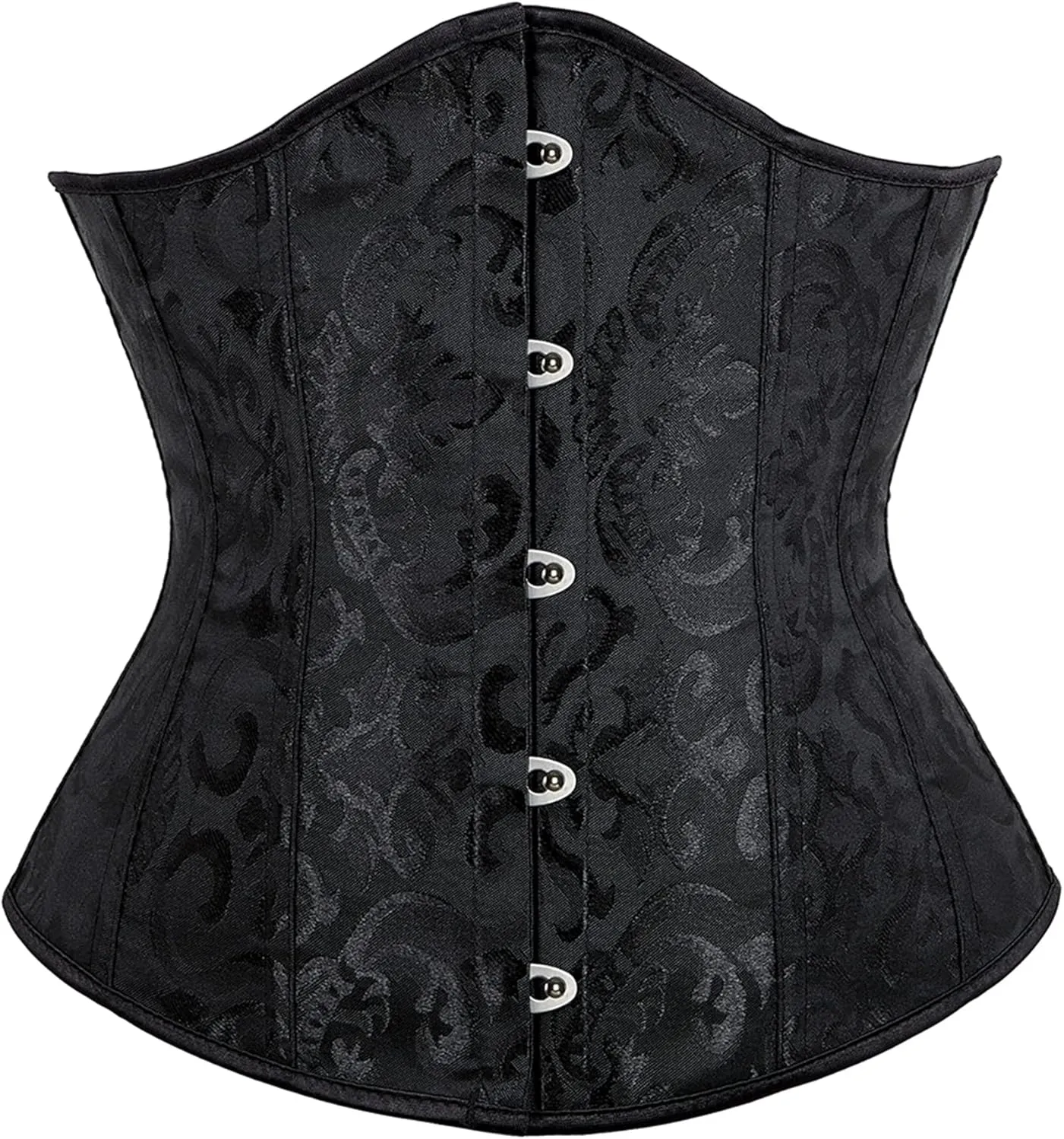 Alivila.Y Fashion Corset Womens Brocade Underbust Boned Corsets Bustier Waist Trainer