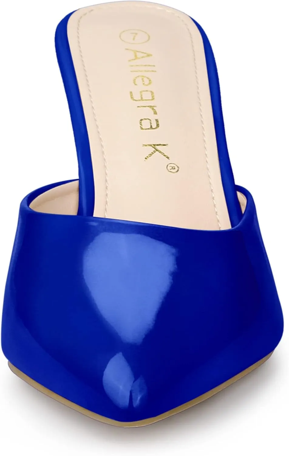 Allegra K Women's Pointed Toe Stiletto Heels Slide Mules