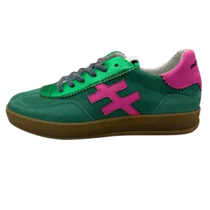 Another Trend Green Suede & Pink Trainers