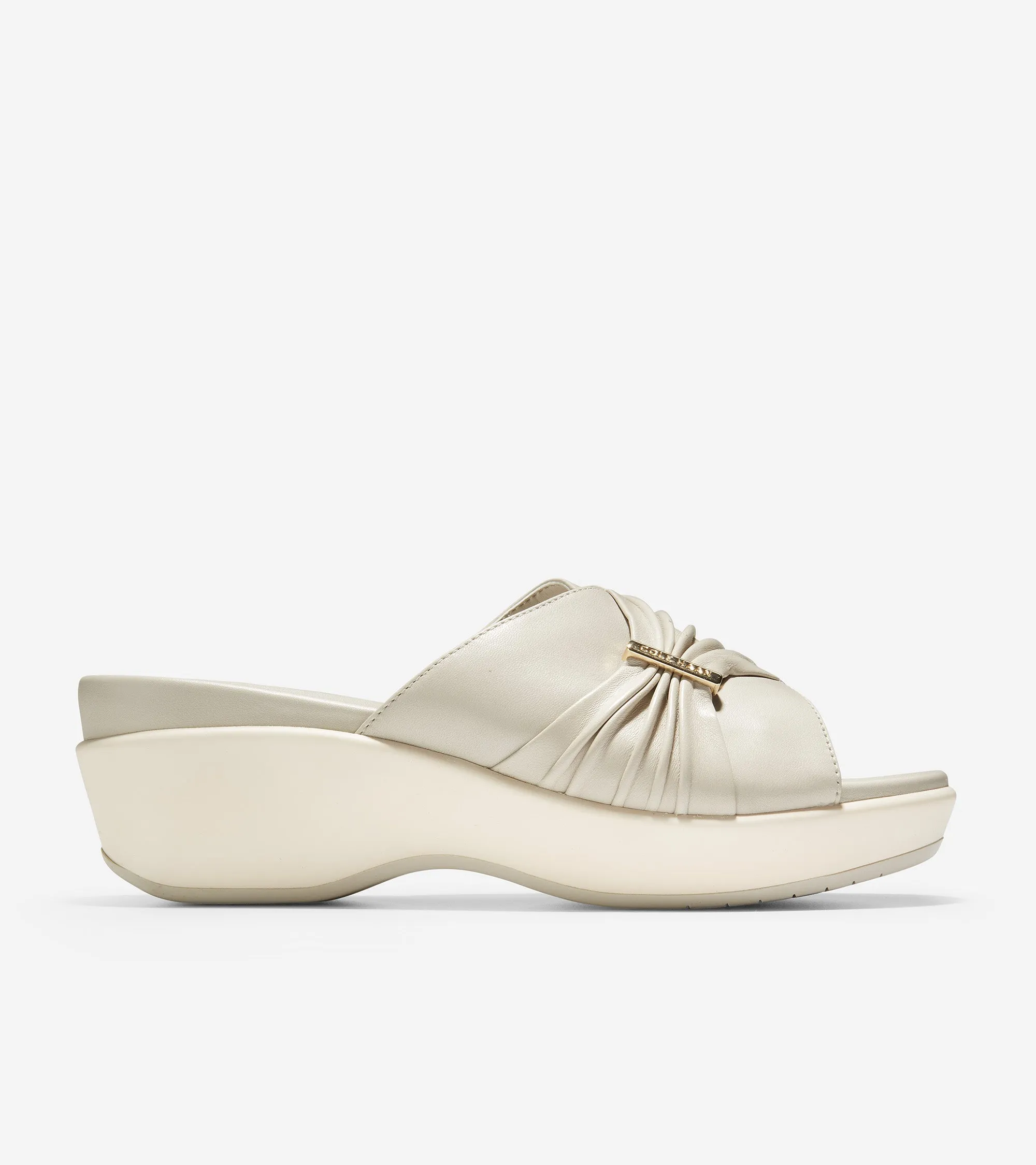 Aubree Ruched Slide Sandal