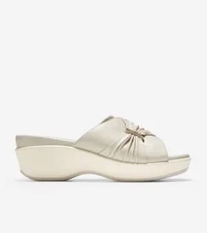 Aubree Ruched Slide Sandal