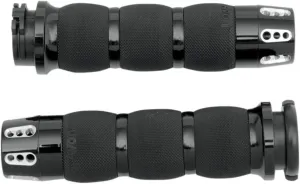Avon Grips Air Cushion Throttle Slide Gatlin Street Motorcycle Hand Grips - Anodized/One Size