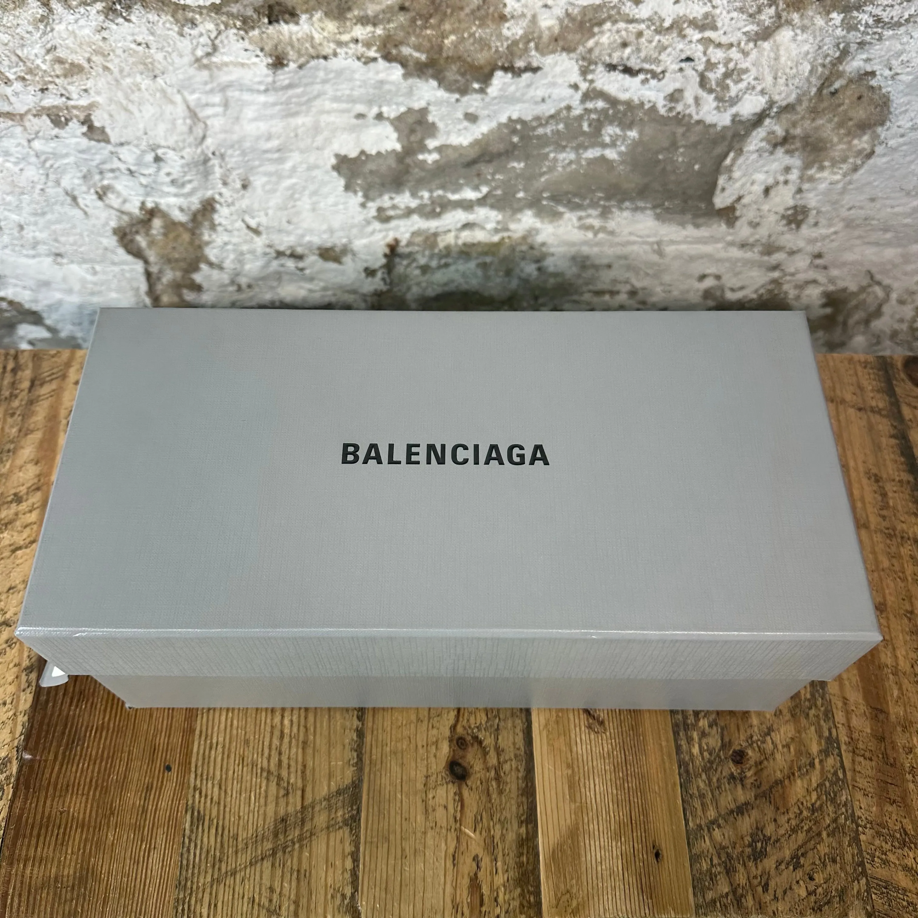 Balenciaga White Black Rubber Slide