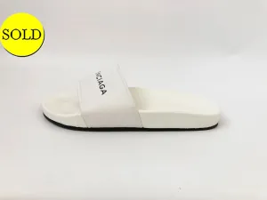 Balenciaga White Slide Size 40 It (10 Us)