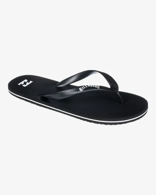 Billabong Men's Tides Slice Flip Flops Black EBYL100023-BLK