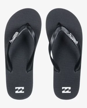 Billabong Men's Tides Slice Flip Flops Black EBYL100023-BLK