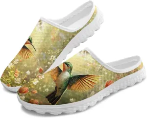 Binienty Womens Mule Shoes Slip on Mesh Garden Clogs Fashion Four Seasons Walking Shoe Outdoor Footwear