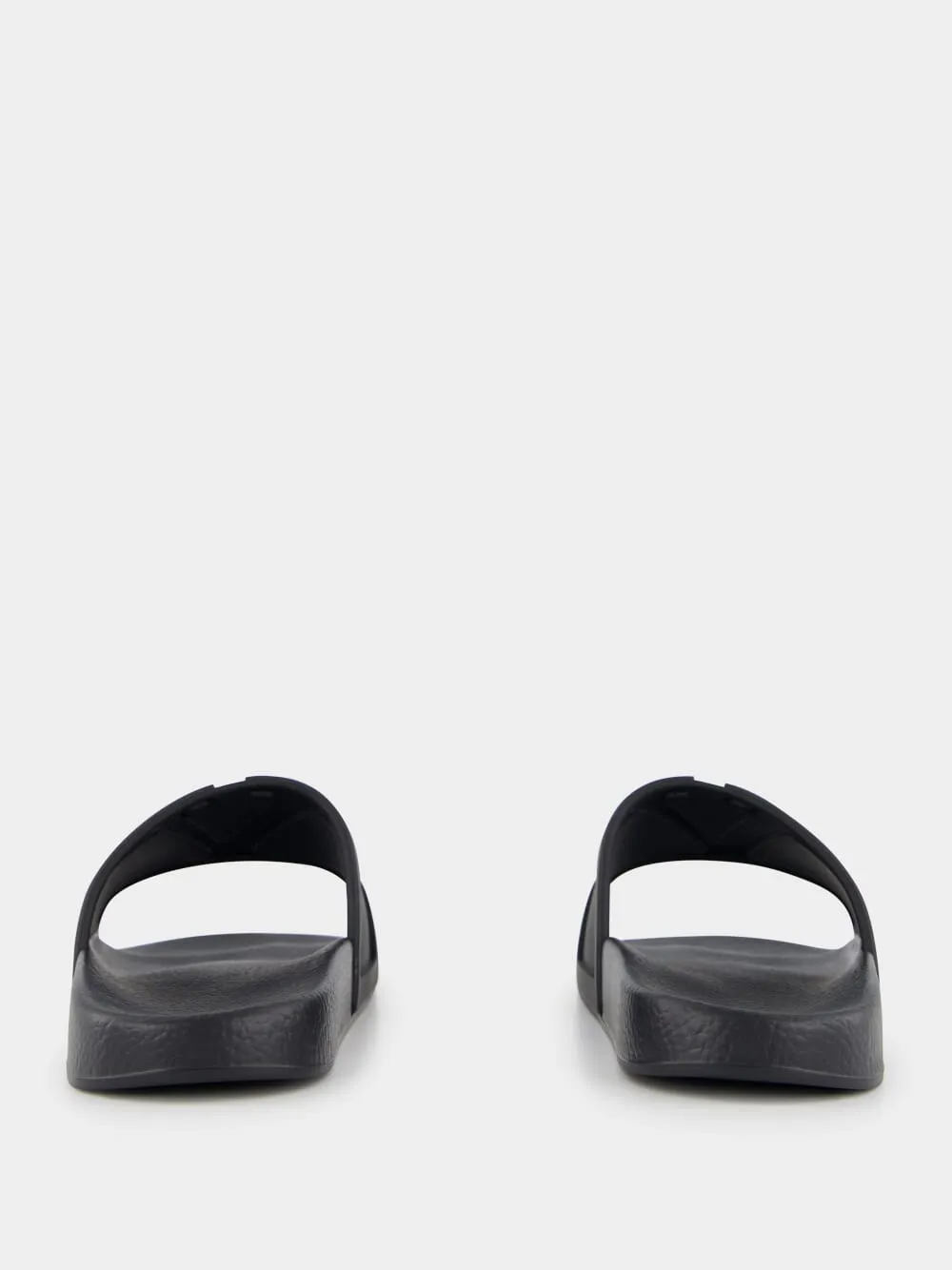 Black Coolside Rubber Slides