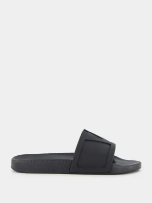Black Coolside Rubber Slides