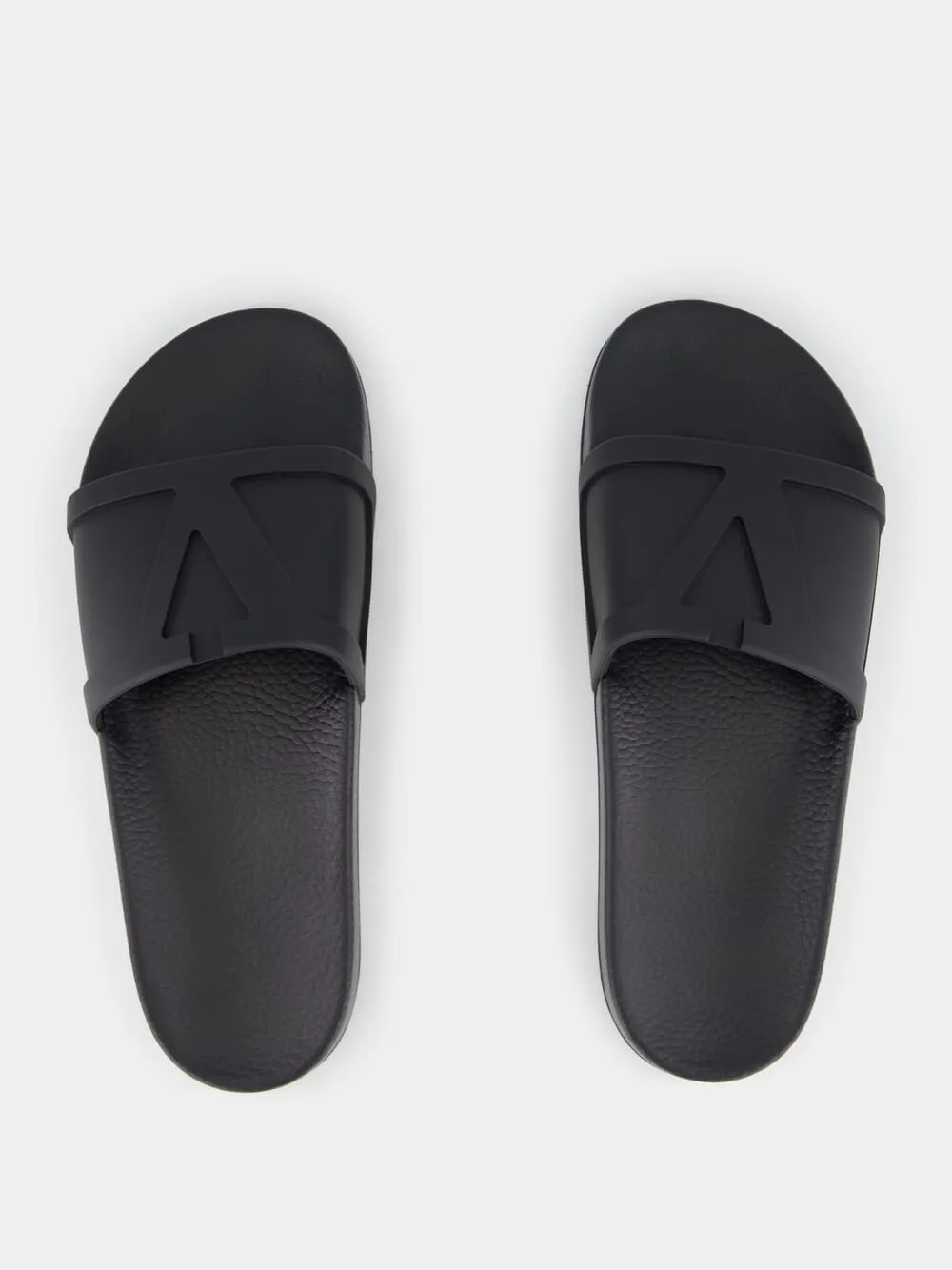 Black Coolside Rubber Slides