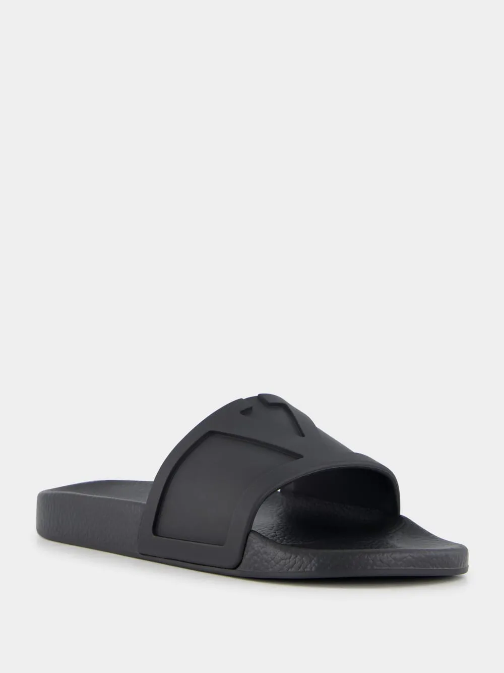 Black Coolside Rubber Slides