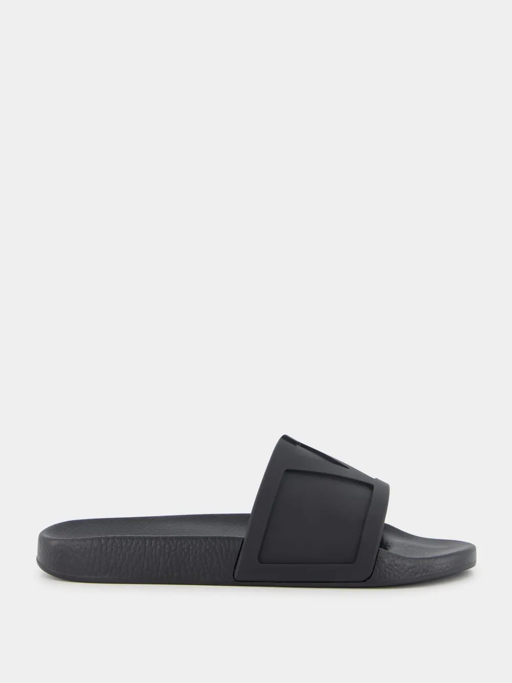 Black Coolside Rubber Slides