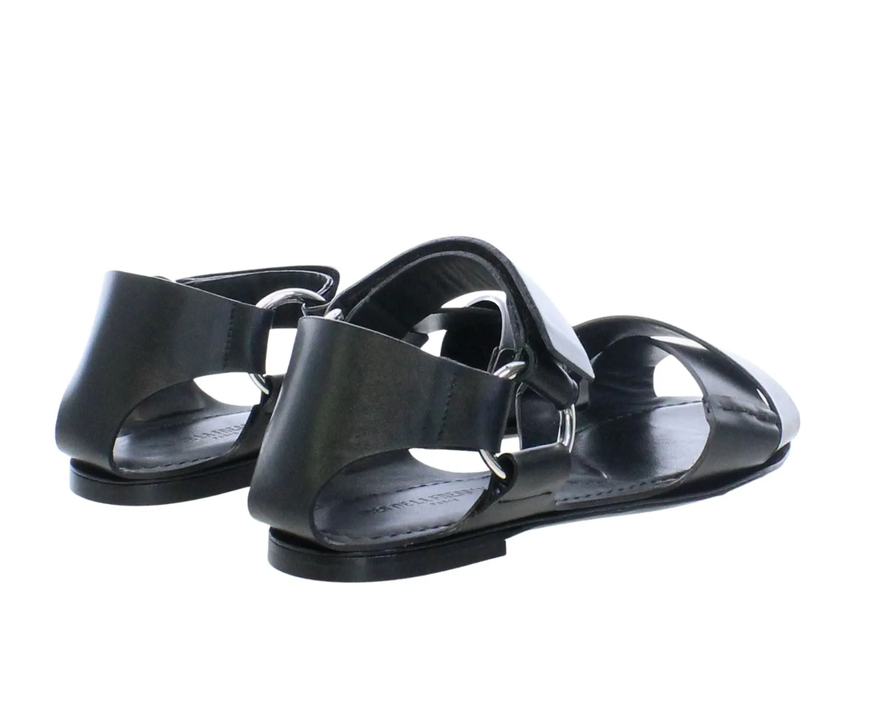Black flat sandal