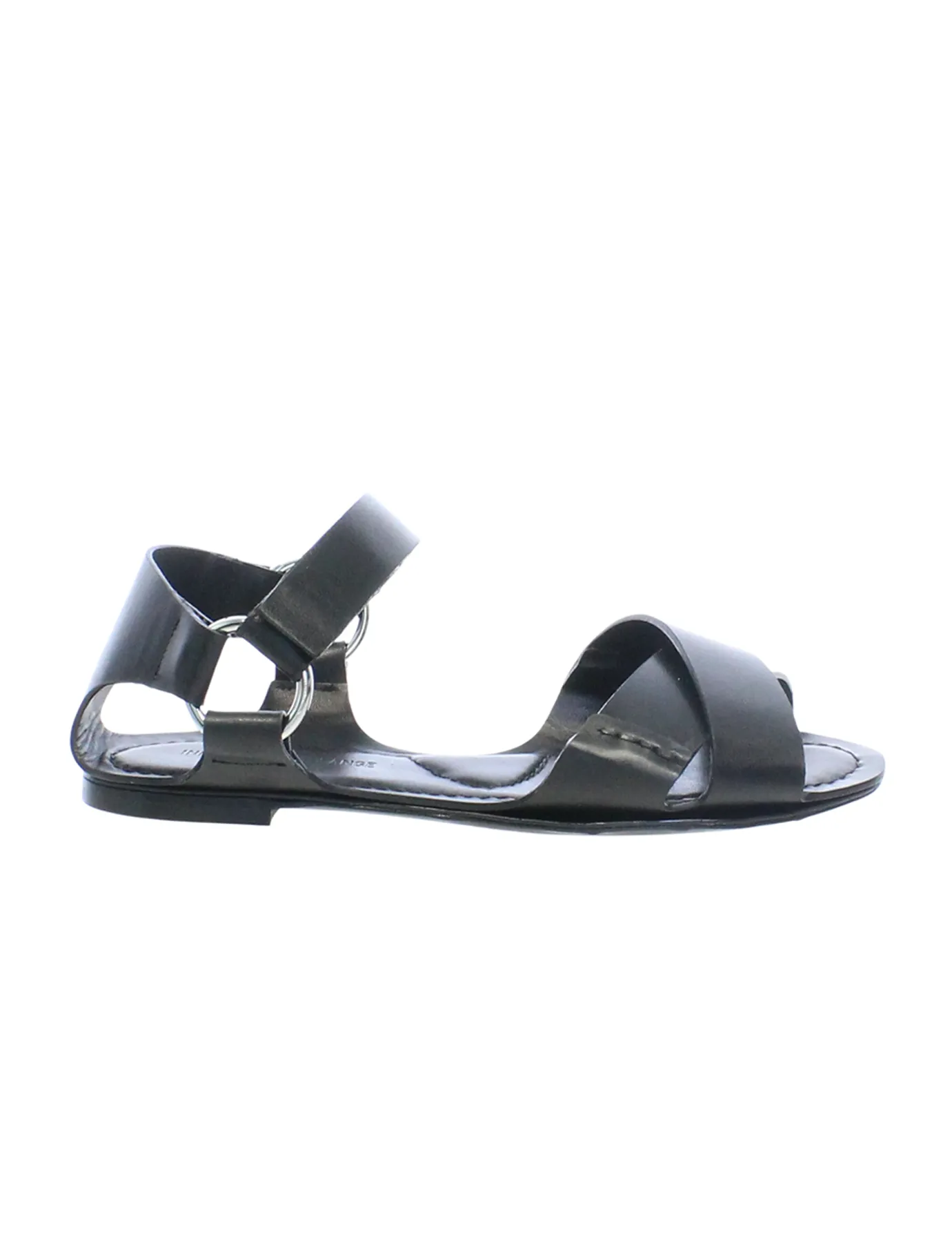 Black flat sandal
