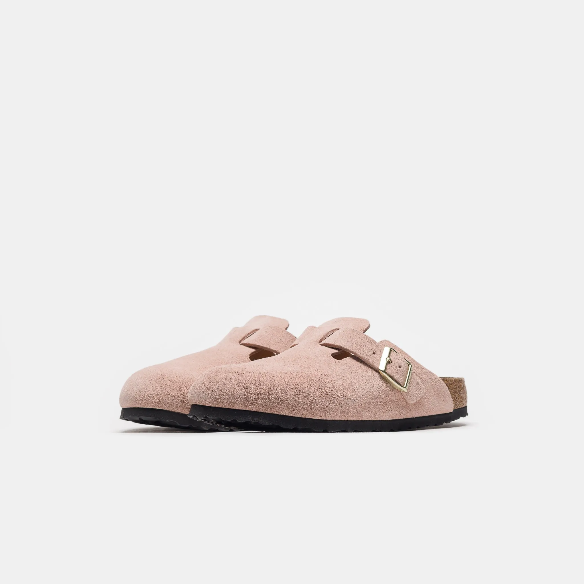 Boston Suede Mule in Light Rose