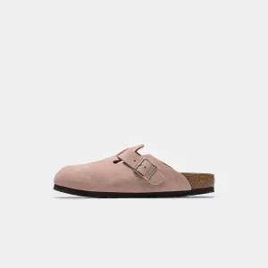 Boston Suede Mule in Light Rose