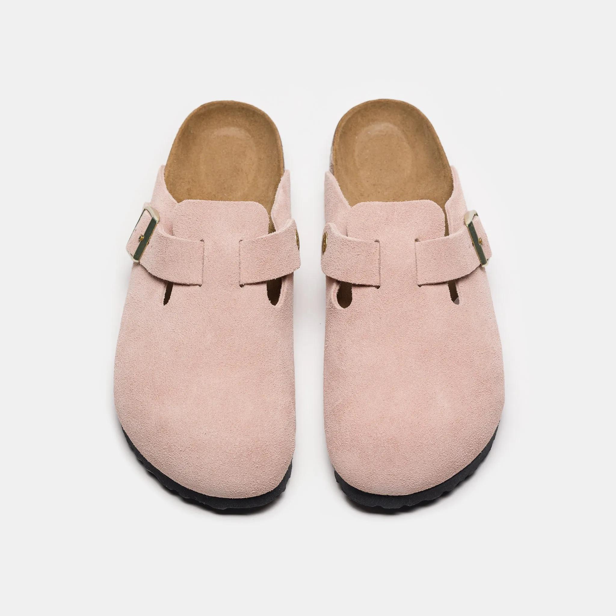 Boston Suede Mule in Light Rose