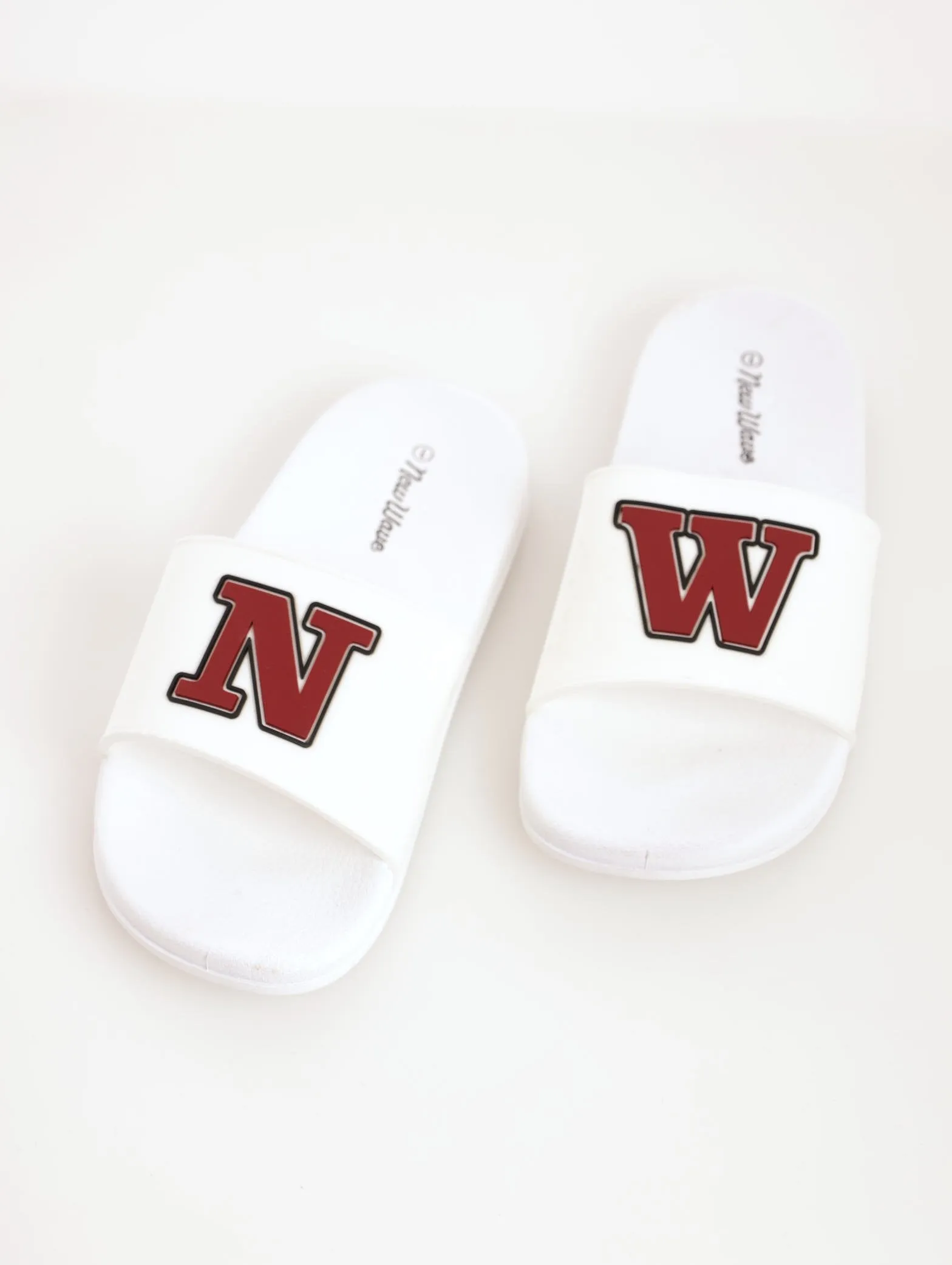 Boys Rubber Slide Sandal - White
