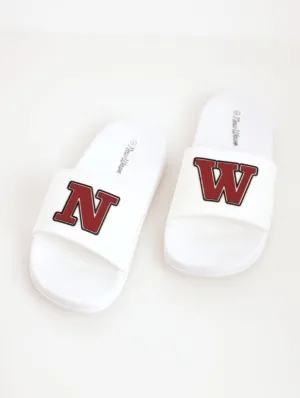Boys Rubber Slide Sandal - White