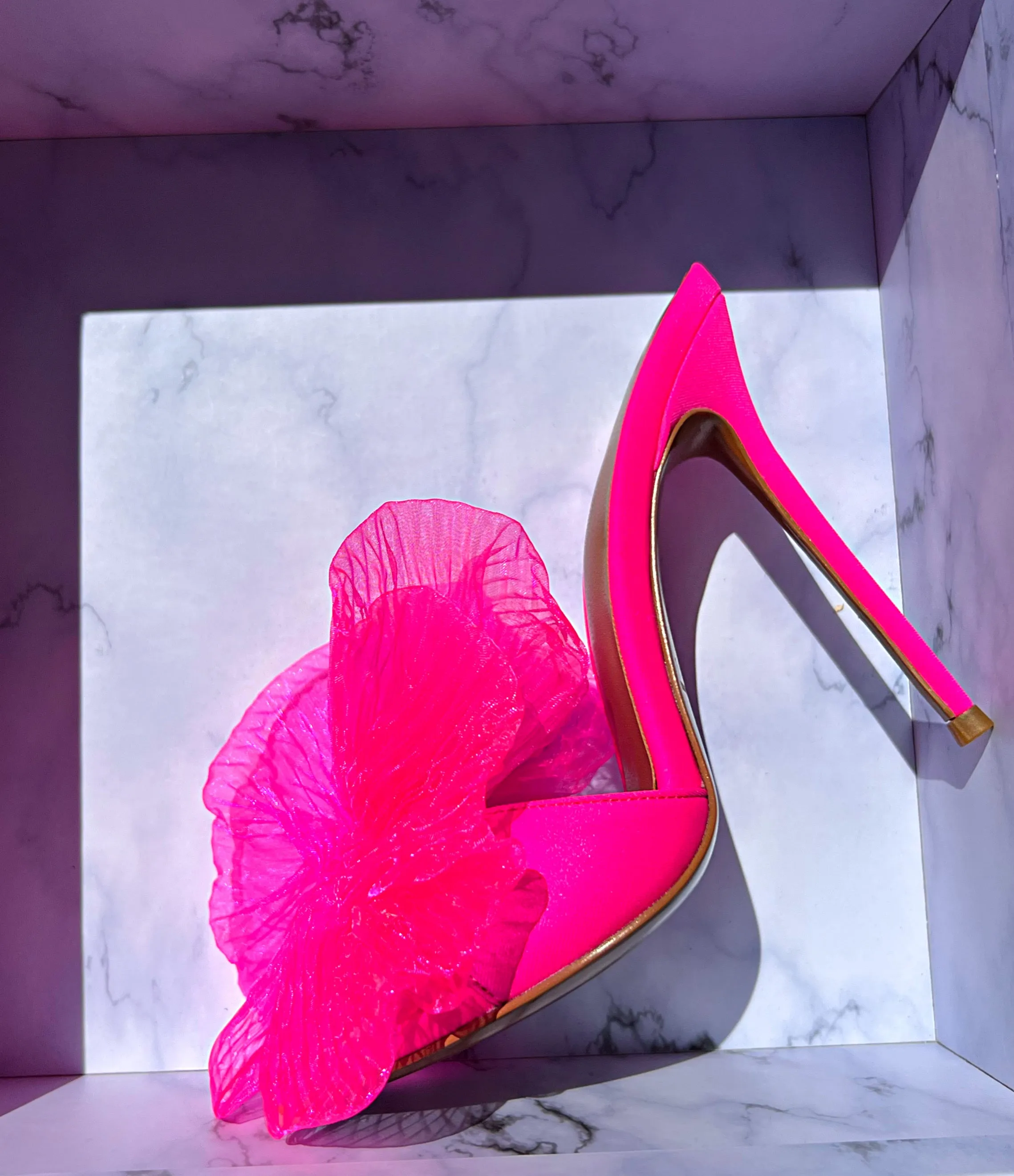 CANNES SATIN BOW MULES