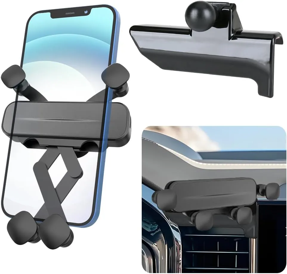 Car Phone Holder for Chevrolet Chevy Silverado 1500 2022-2025，2500HD 3500HD 2024-2025 LT，RST，LT Trail Boss，ZR2，LTZ High Country 【NOT Fit Work Truck，Custom，Custom Trail Boss】 Auto Accessories