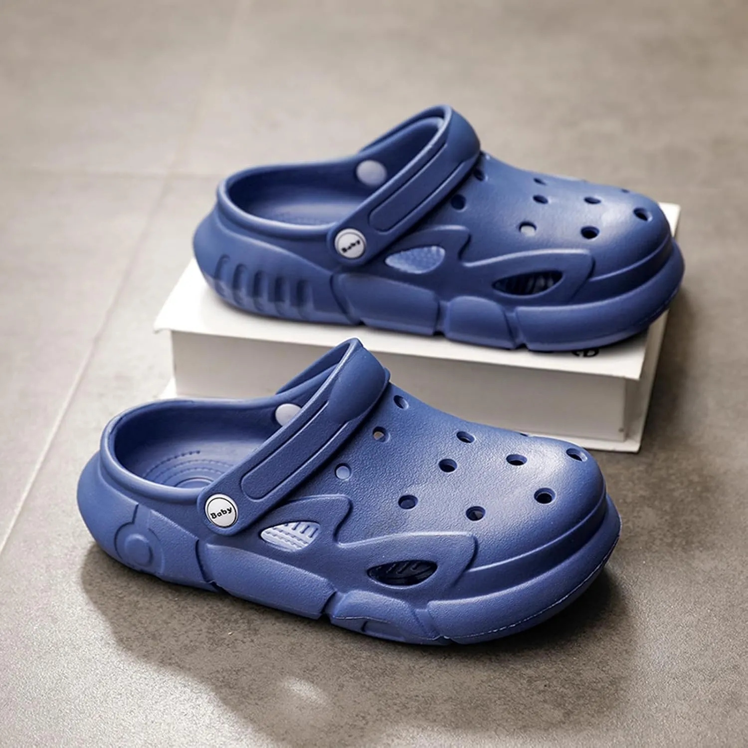 CERYTHRINA Little Kids Clogs Girls Boys Slide Lightweight Garden Shoes Slip-on Beach Pool Shower Slippers
