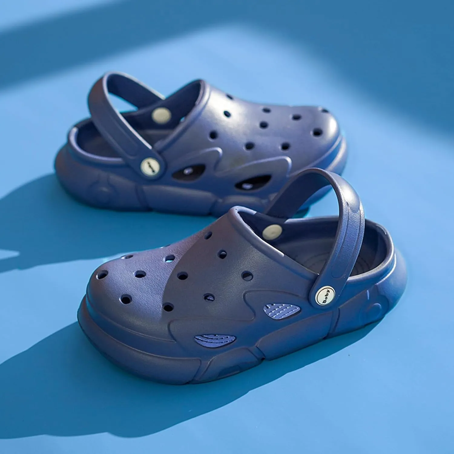 CERYTHRINA Little Kids Clogs Girls Boys Slide Lightweight Garden Shoes Slip-on Beach Pool Shower Slippers