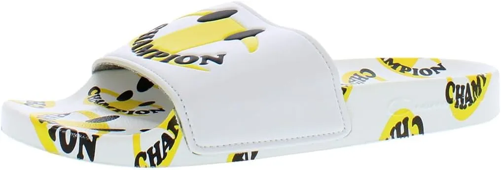 Champion Ipo Smile (Big Kid) White/Yellow 4 Big Kid M