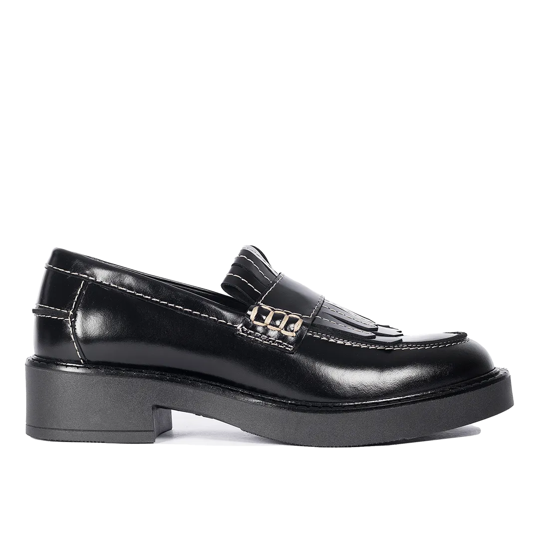 Chunky Penny loafer with fringe