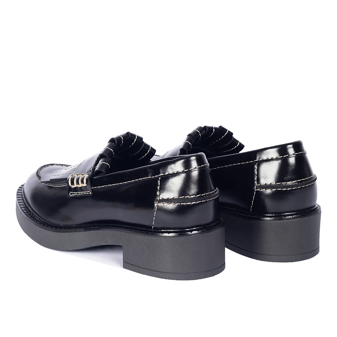 Chunky Penny loafer with fringe