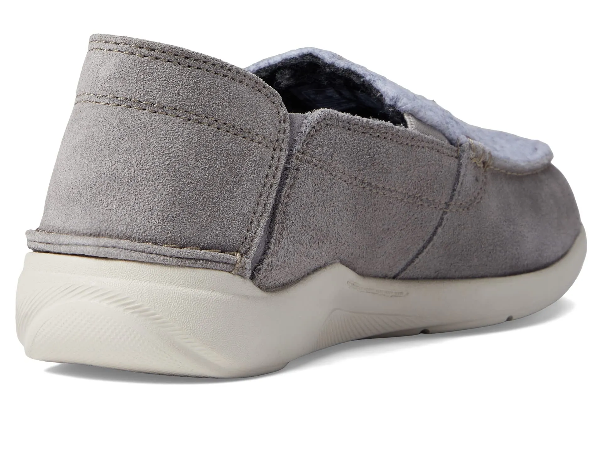 Clarks Men's Gorwin Step Loafer, Grey Suede, 9