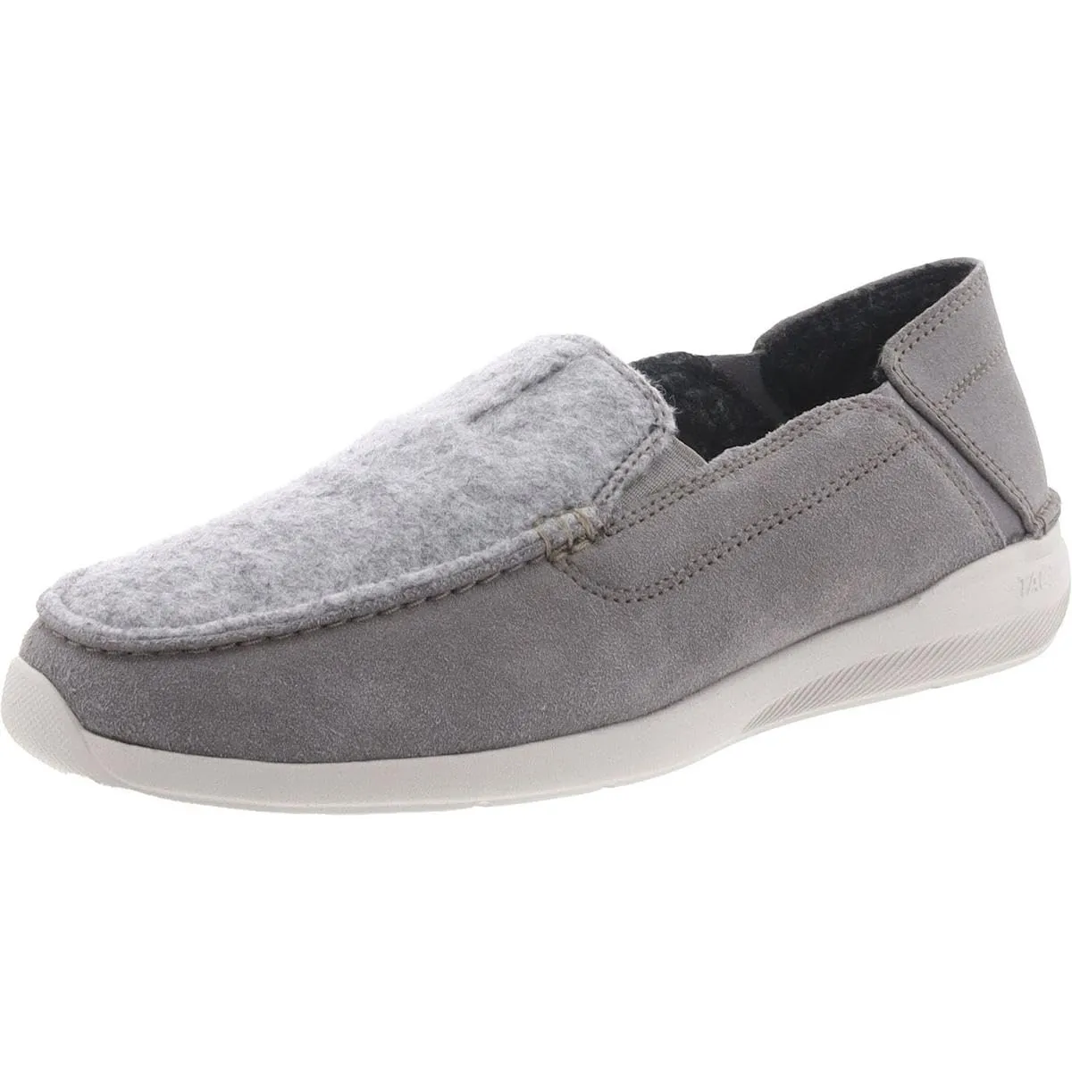 Clarks Men's Gorwin Step Loafer, Grey Suede, 9