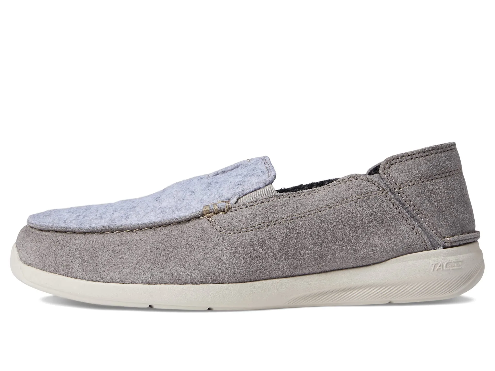 Clarks Men's Gorwin Step Loafer, Grey Suede, 9