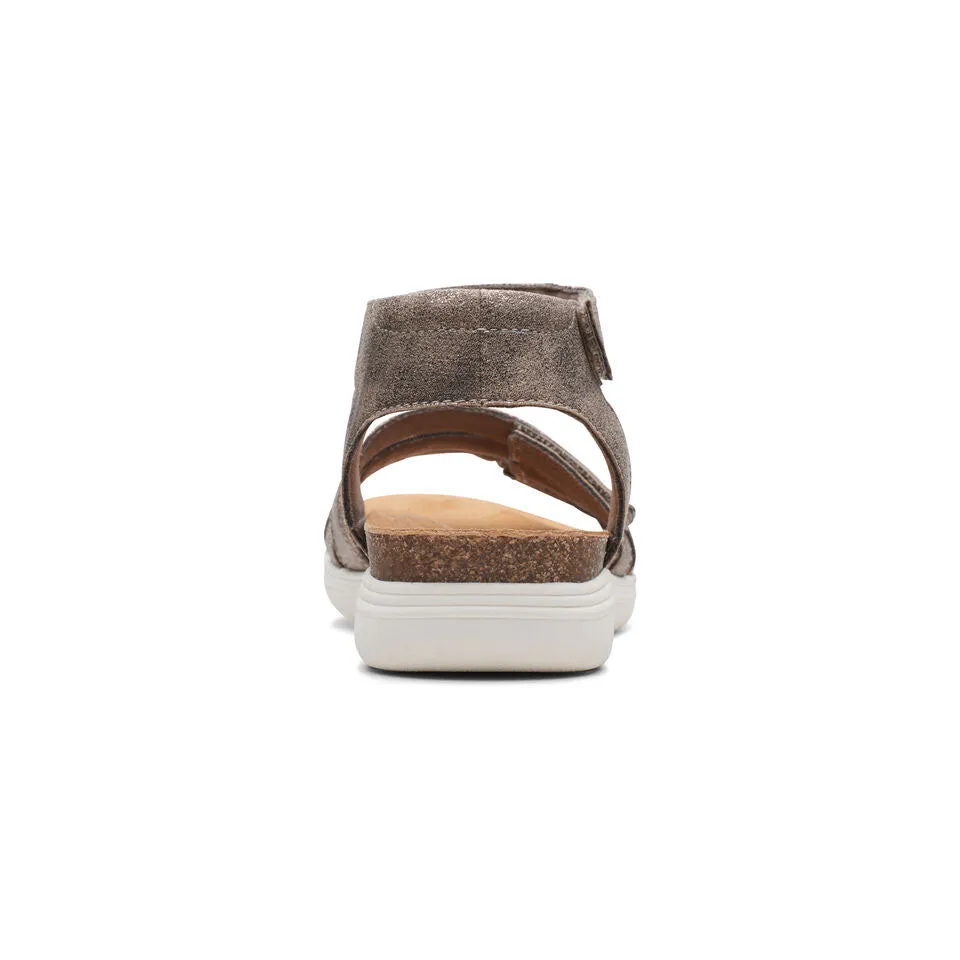 Clarks Women's April Dove Black | Platinum Leather