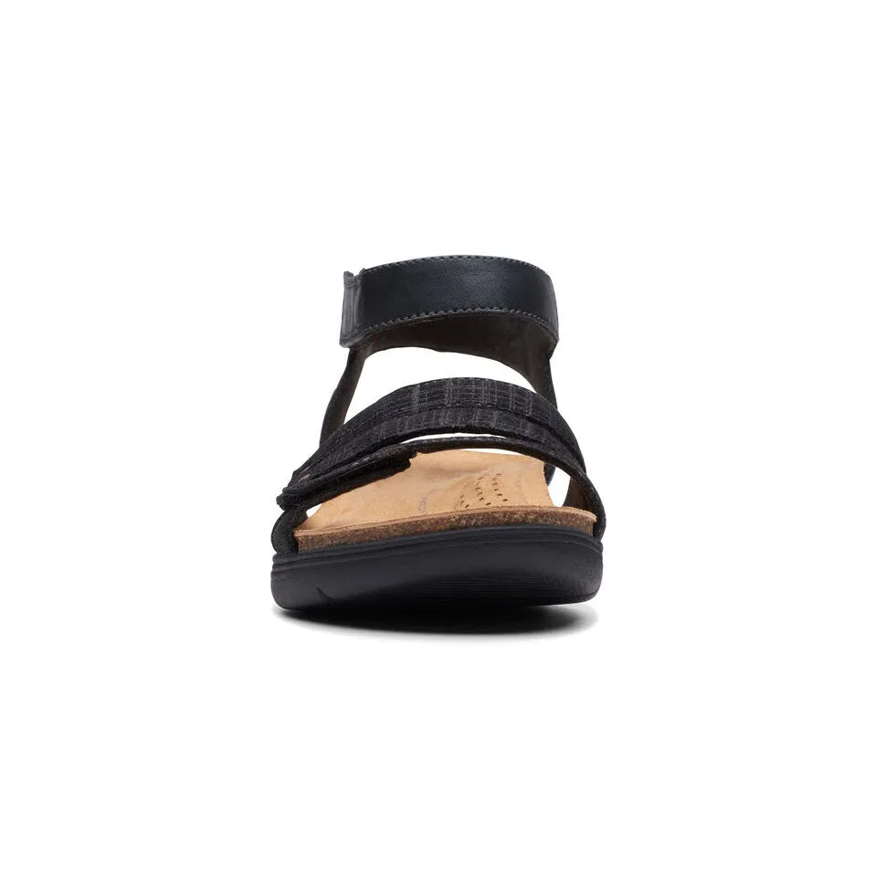 Clarks Women's April Dove Black | Platinum Leather