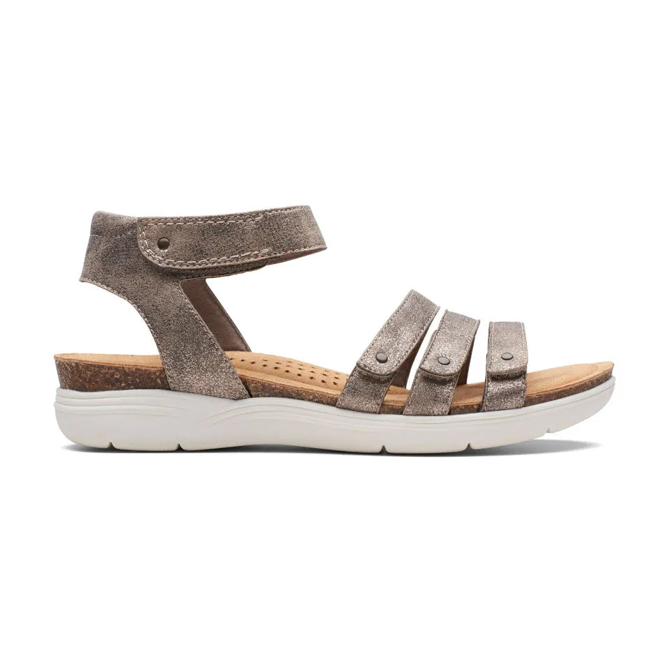 Clarks Women's April Dove Black | Platinum Leather