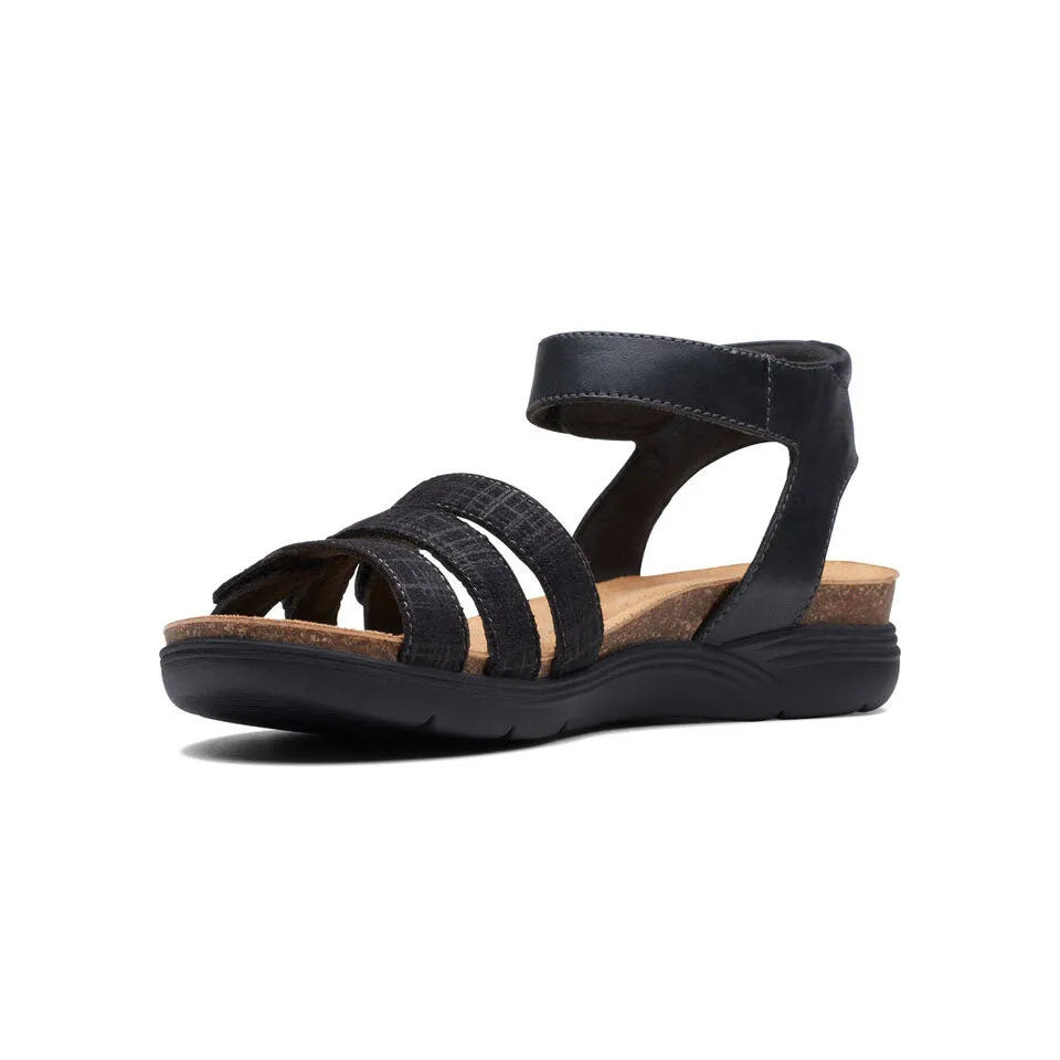 Clarks Women's April Dove Black | Platinum Leather