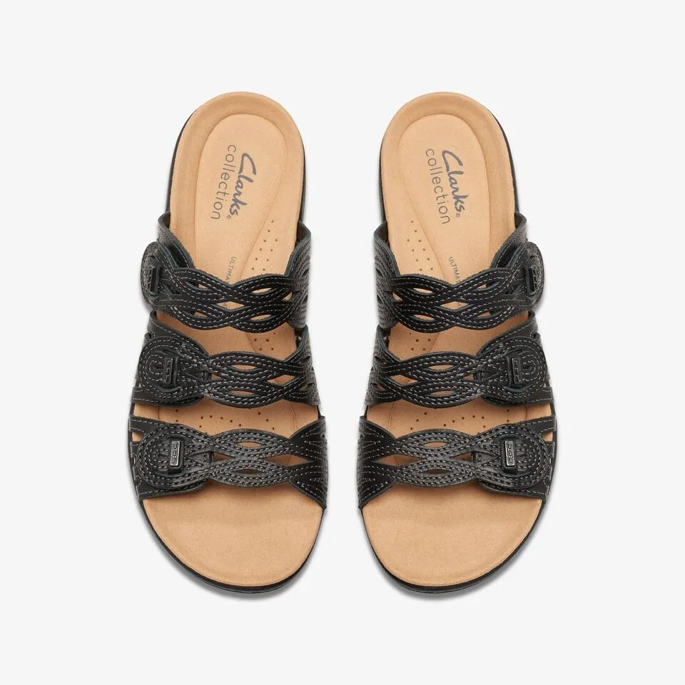 Clarks Women's Laurieann Ruby Black | Tan Leather
