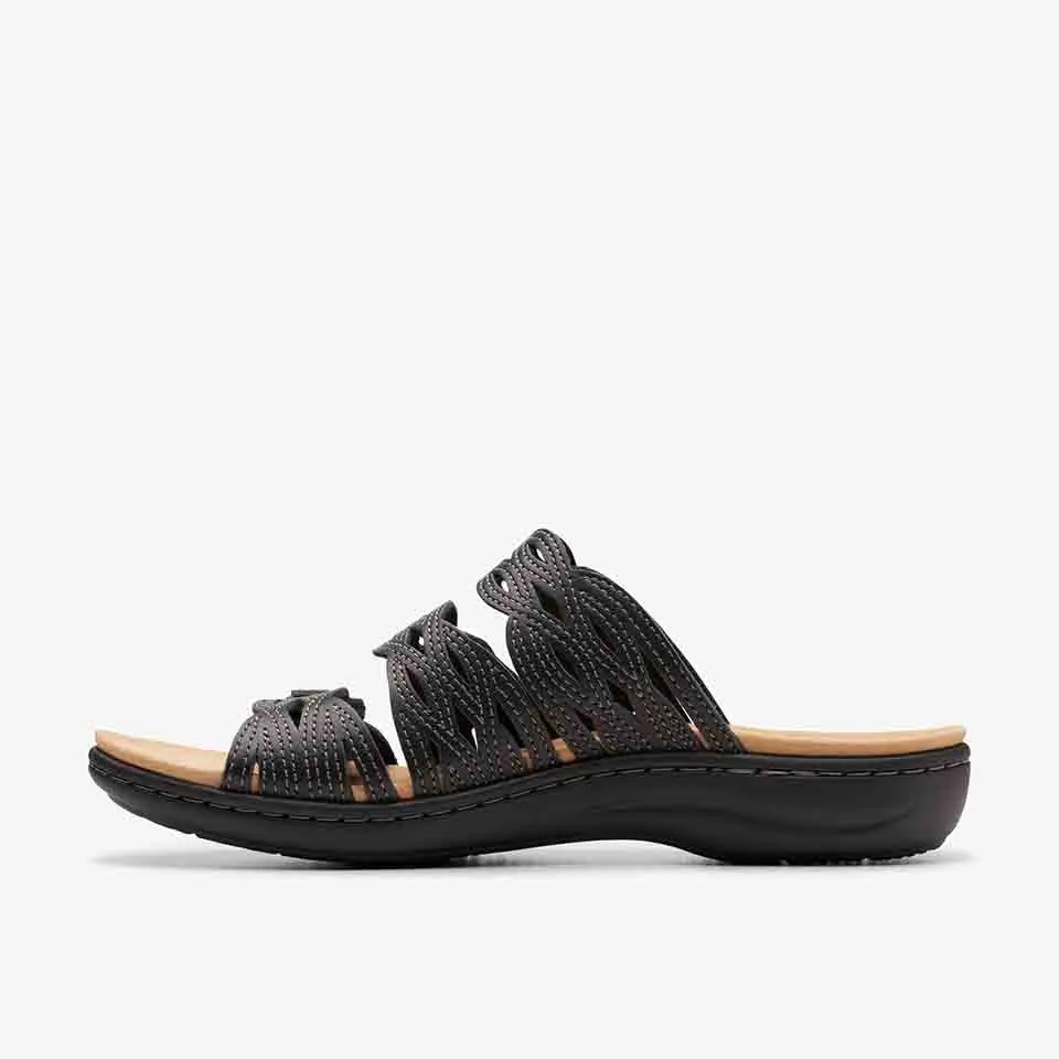 Clarks Women's Laurieann Ruby Black | Tan Leather