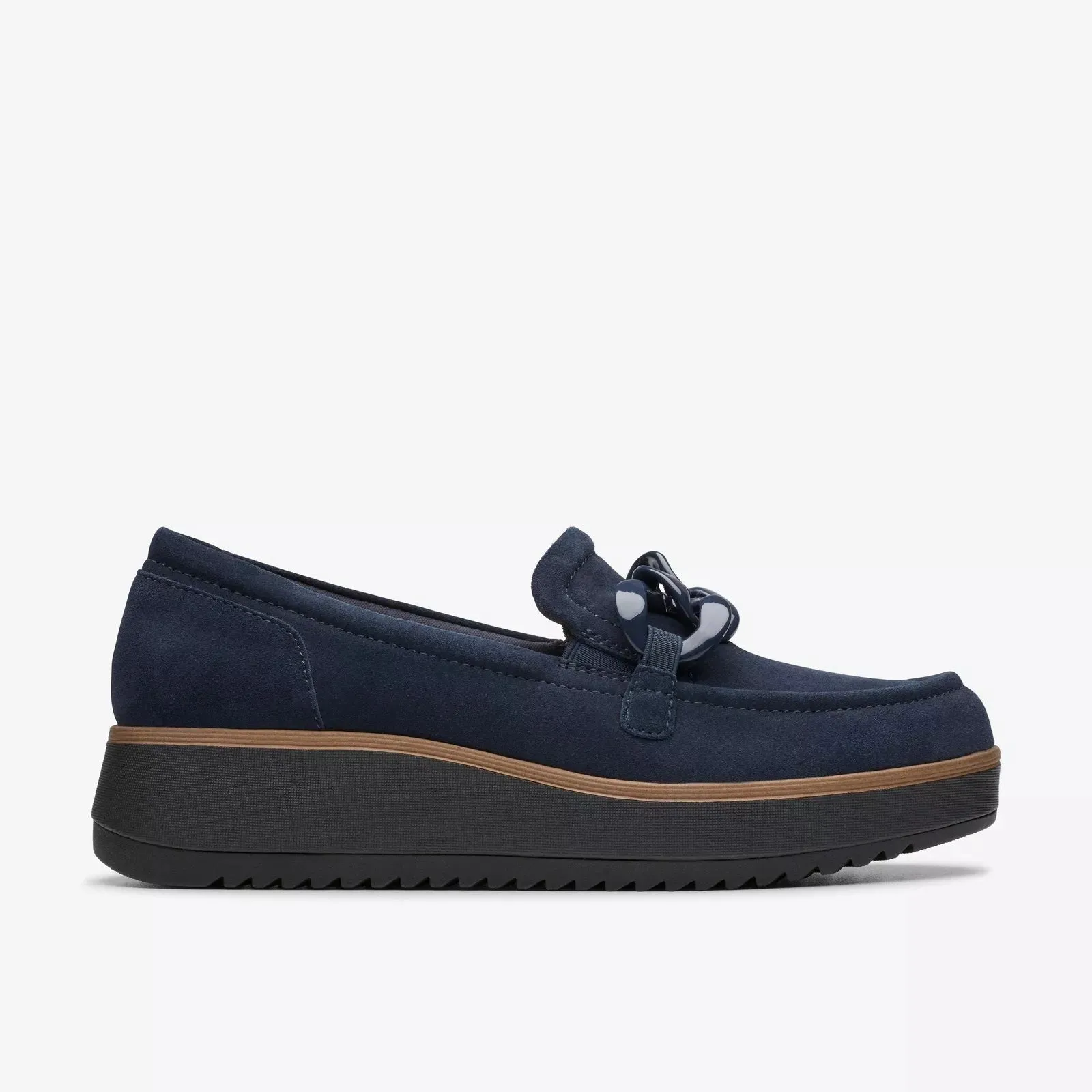 Clarks Women's Zylah May Navy Suede 26180112