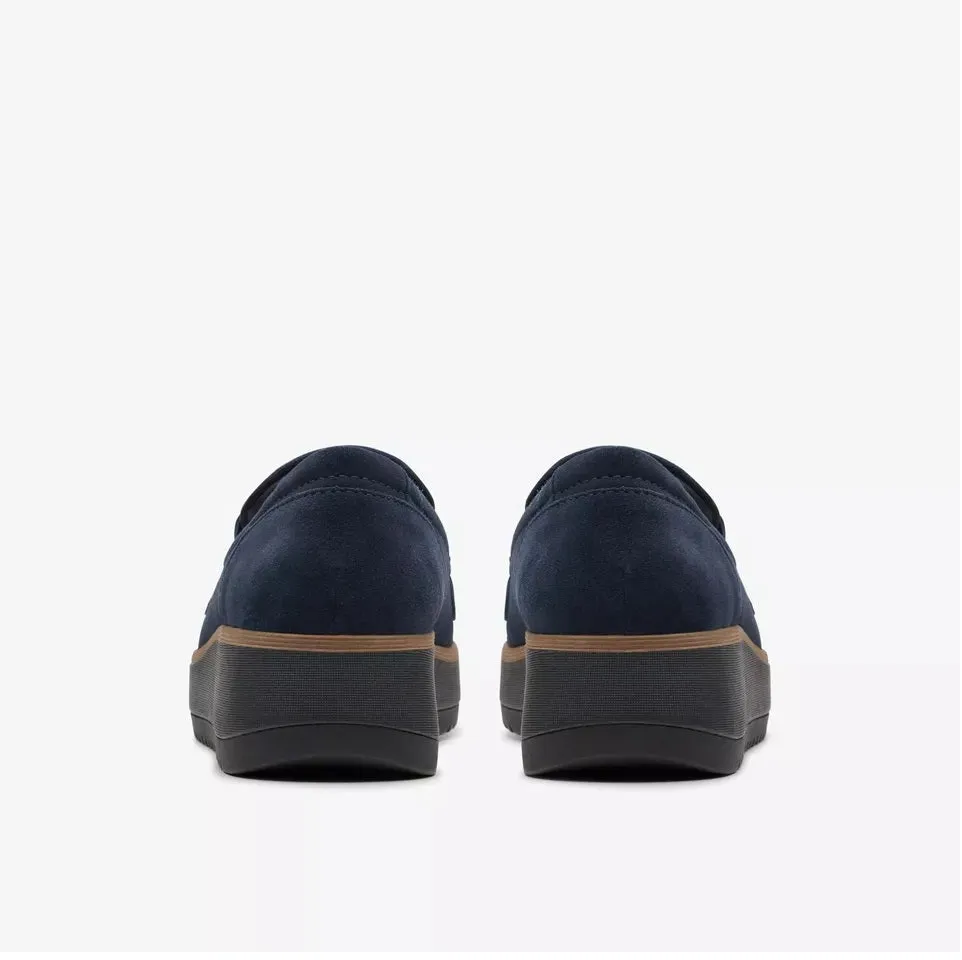 Clarks Women's Zylah May Navy Suede 26180112