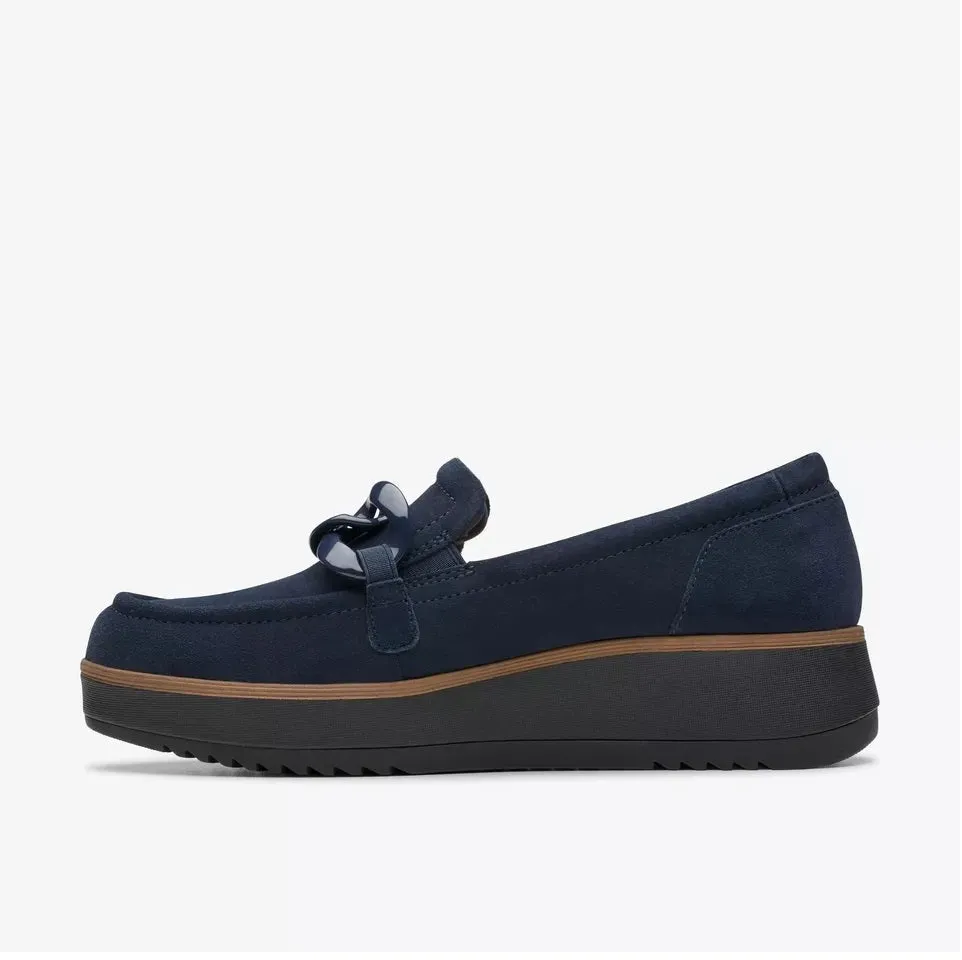 Clarks Women's Zylah May Navy Suede 26180112