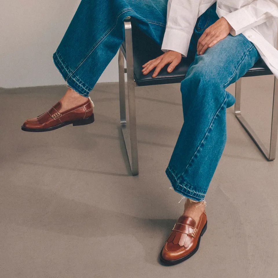 Classic Penny loafer with fringe