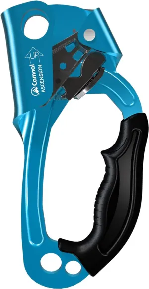 Climbing Ascender UIAA & CE Certified Hand Ascender, Rope Ascender with Ergonomic Rubber Handle, Suit for 8~13mm Ropes