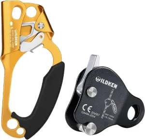 Climbing Hand Ascender Outdoor Mountaineering Tree Arborist Climbing Rappelling Equip, Climbing Ascender Fall Protection Belay Device