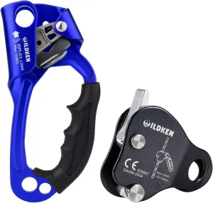 Climbing Hand Ascender Outdoor Mountaineering Tree Arborist Climbing Rappelling Equip,Climbing Ascender Fall Protection Belay Device Climbing Rope Grab for Rock Climbing